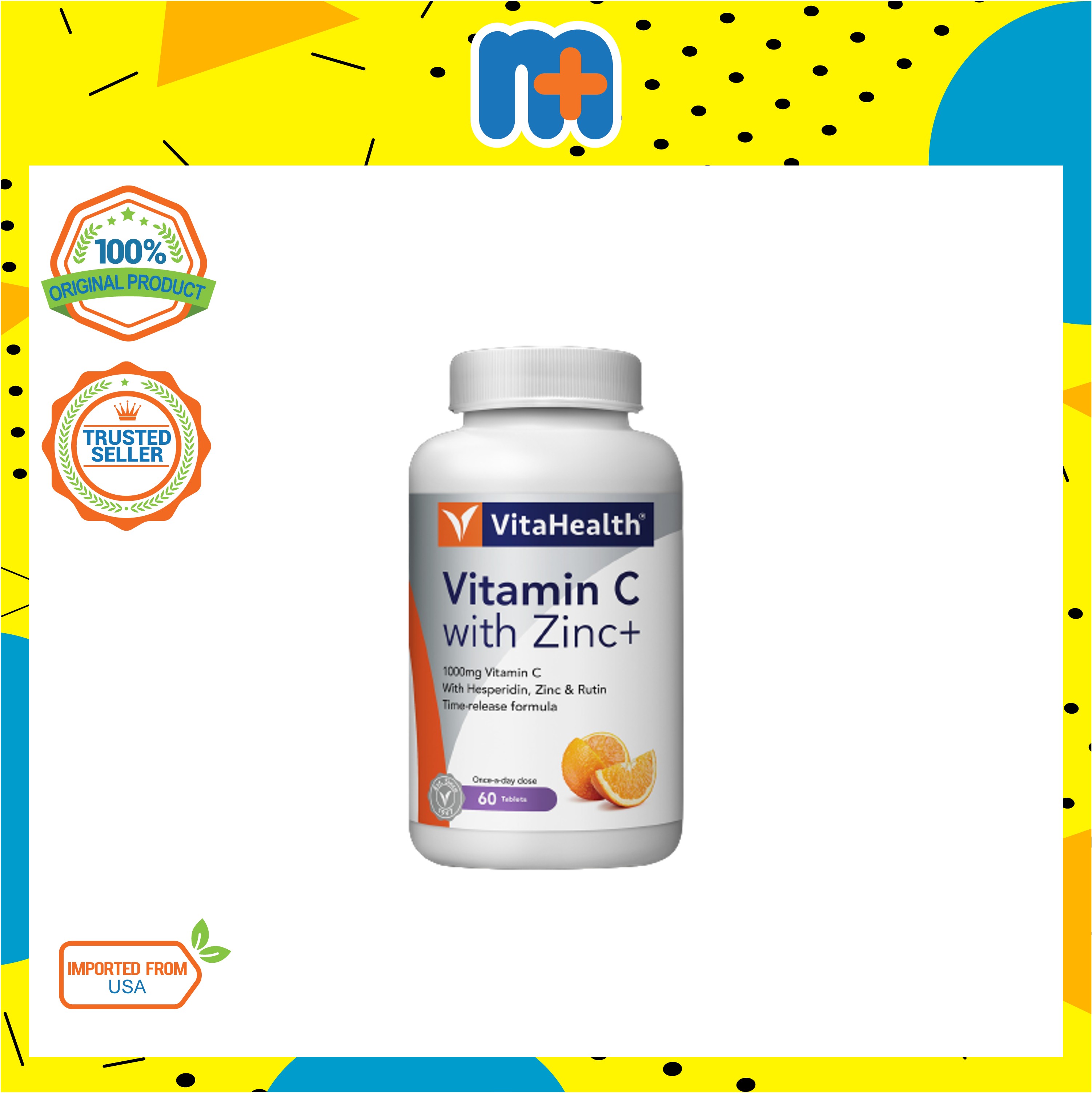 VITAHEALTH Vitamin C With Zinc + Tab 30s